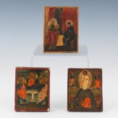 RUSSIAN THREE HAND PAINTED PER