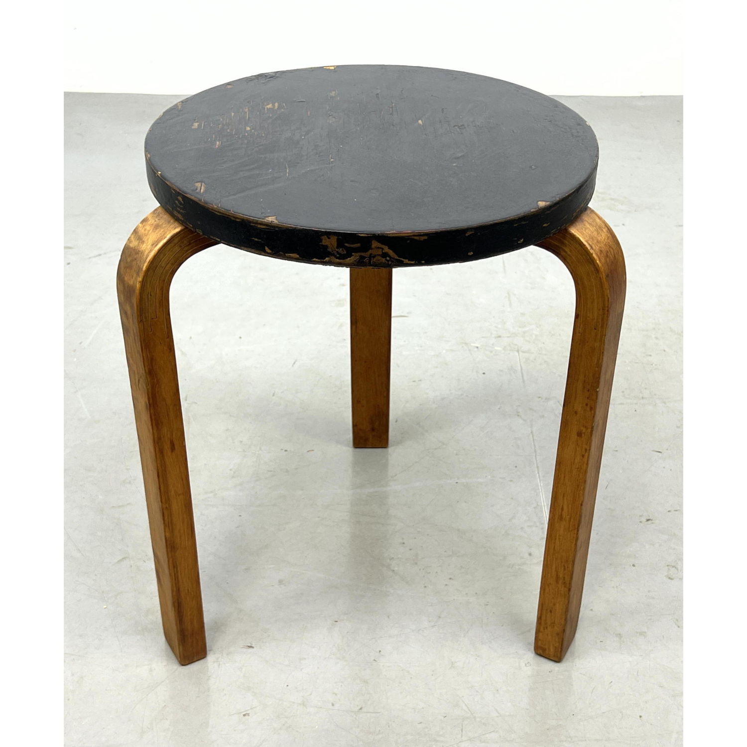 Rustic Alvar Aalto Stool 