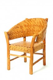 ***RUSTIC ARM CHAIR.  Old Hick