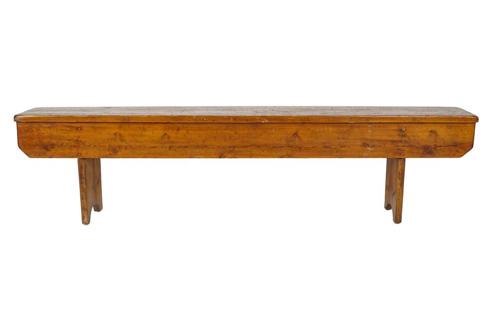 RUSTIC BENCH19th century, raised on
