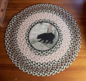 RUSTIC BRAIDED & HOOKED RUG -