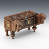 RUSTIC CARVED WOOD AND MIXED M