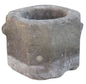 RUSTIC CAST STONE GARDEN TROUG