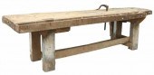 RUSTIC CRAFTSMAN'S WORK BENCH