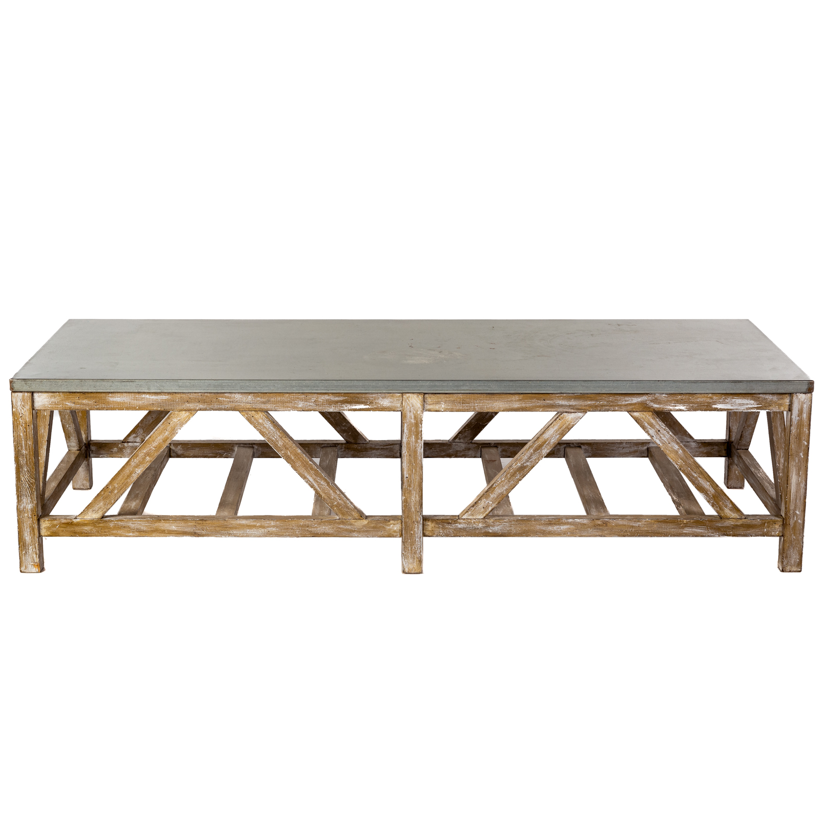 RUSTIC FARMHOUSE STYLE COFFEE TABLE