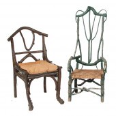 RUSTIC FOLK ART HAND CRAFTED B