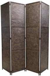 RUSTIC FORGED IRON FOUR-PANEL
