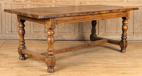 RUSTIC FRENCH OAK DINING TABLE