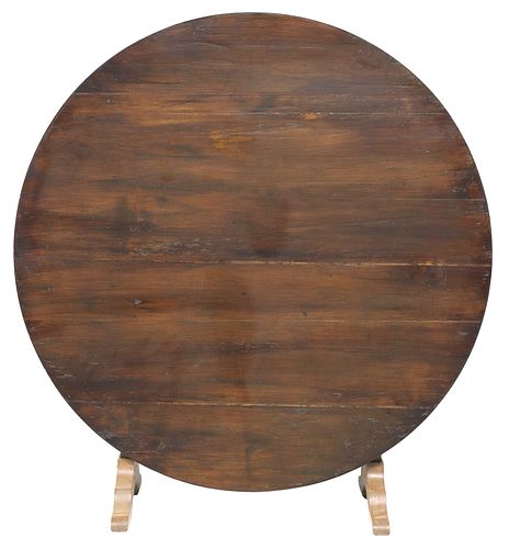 RUSTIC FRENCH PROVINCIAL TILT-TOP