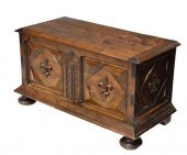 RUSTIC FRENCH WALNUT FLEUR-DE-