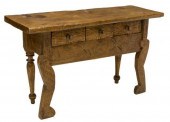 RUSTIC GUATEMALAN CARVED BENCH