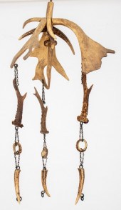 RUSTIC HANGING ANTLER ORNAMENT