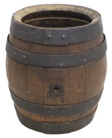 RUSTIC IRON-BOUND SLATTED WOOD