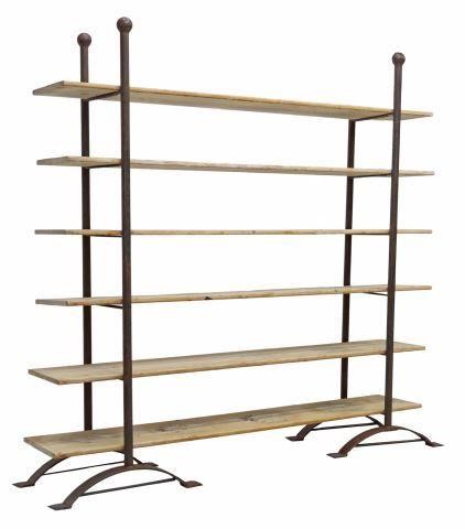 RUSTIC IRON FRAME & PINE SHELVES