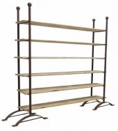 RUSTIC IRON FRAME & PINE SHELV