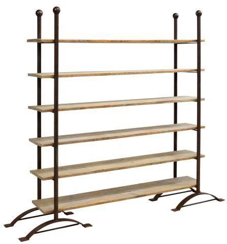RUSTIC IRON FRAME & PINE SHELVES