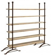 RUSTIC IRON FRAME & PINE SHELV