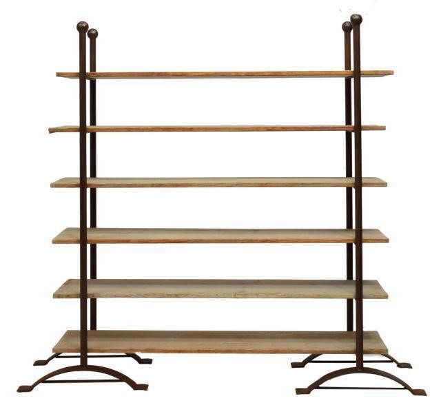 RUSTIC IRON FRAME & PINE SHELVES
