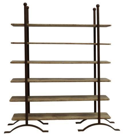 RUSTIC IRON FRAME & PINE SHELVES