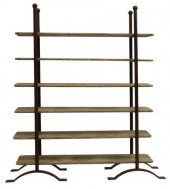 RUSTIC IRON FRAME & PINE SHELV