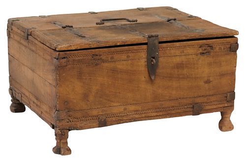 RUSTIC IRON-MOUNTED HARDWOOD