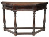 RUSTIC ITALIAN CANTED CONSOLE