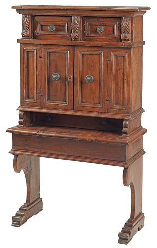 RUSTIC ITALIAN CARVED WALNUT