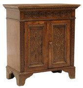 RUSTIC ITALIAN CARVED WOOD CAB