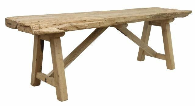 RUSTIC LIVE EDGE TRESTLE BASE