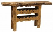 RUSTIC LIVE EDGE WINE BOTTLE S
