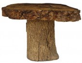 RUSTIC LIVE EDGE WOOD SLAB TOP