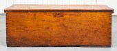 RUSTIC OAK BLANKET STORAGE CHE