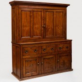 RUSTIC OAK SIDEBOARDThe cupboa