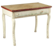 RUSTIC PAINT DECORATED 1-DRAWE