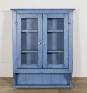 RUSTIC PAINTED HANGING CABINET