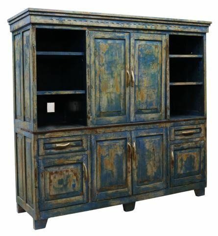 RUSTIC PAINTED PINE ENTERTAINMENT