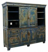 RUSTIC PAINTED PINE ENTERTAINM