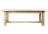 RUSTIC PAINTED WOOD WORK TABLE