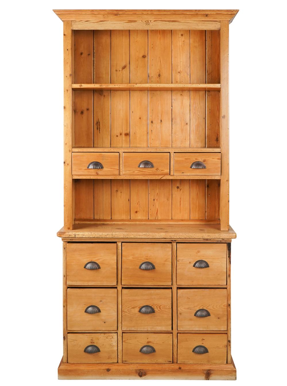 RUSTIC PINE CABINETin two parts; 38