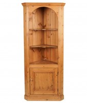 RUSTIC PINE CORNER CABINETRust