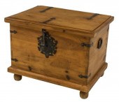 RUSTIC PINE IRON ACCENTED TRUN