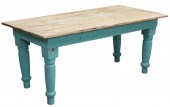 RUSTIC PINE PLANK TOP TABLE Ru