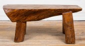 RUSTIC RAW EDGE BENCH, NAKASHI
