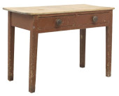 RUSTIC RED-WASH PINE TWO-DRAWE