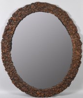 RUSTIC ROOTWOOD MIRROR 59 X 50