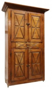RUSTIC SPANISH PINE CUPBOARD C