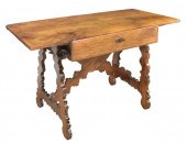 RUSTIC SPANISH WALNUT TABLE, 1