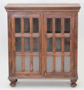 RUSTIC STAINED PINE SIDE CABIN