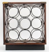 RUSTIC STYLE WOOD & METAL WINE