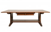RUSTIC TRESTLE-BASE COFFEE TAB